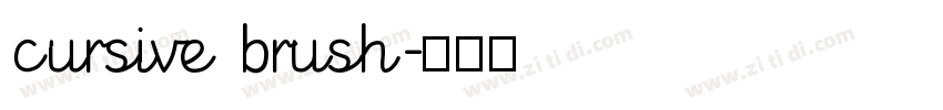 cursive brush字体转换